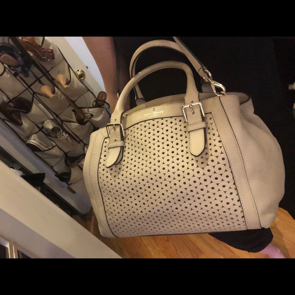 Kate Spade Perforated Leather Satchel - Picture 6 of 8